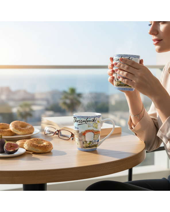 Σετ κεραμική κούπα Souvenir - 12pcs - Thessaloniki