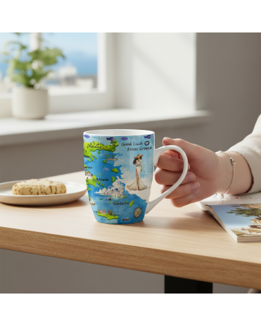 Σετ κεραμική κούπα Souvenir - 12pcs - Greece