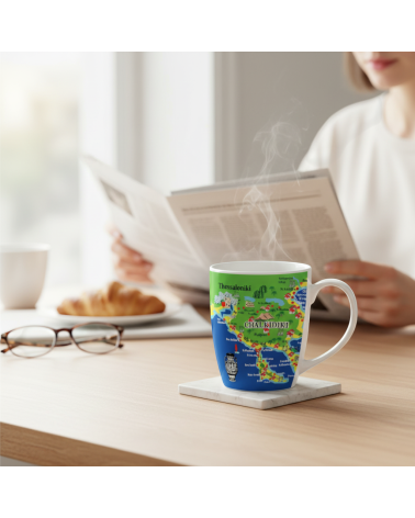 Σετ κεραμική κούπα Souvenir - 12pcs - Greece - Chalkidiki