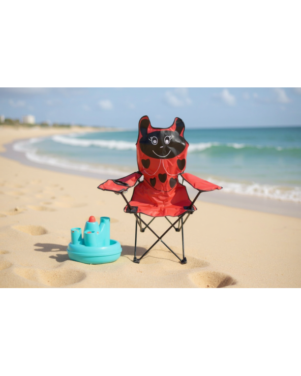 Παιδική πτυσσόμενη καρέκλα camping - 1015 - 241705 - Red