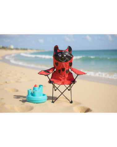 Παιδική πτυσσόμενη καρέκλα camping - 1015 - 241705 - Red