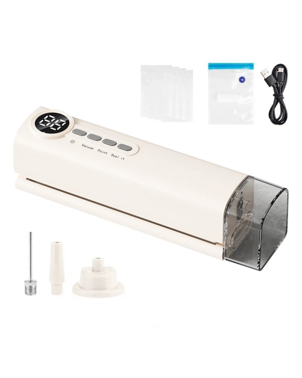 Συσκευή αεροστεγούς σφράγισης τροφίμων & αεροσυμπιεστής - HB-521 - 814314 - White