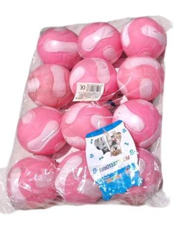 Παιχνίδι σκύλου Latex μπαλάκι - 6cm - 12pcs