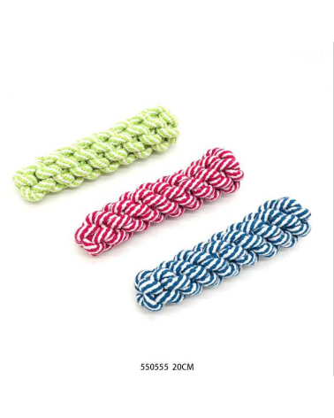 Παιχνίδι σκύλου σχοινί πλεκτό - 20cm - 12pcs