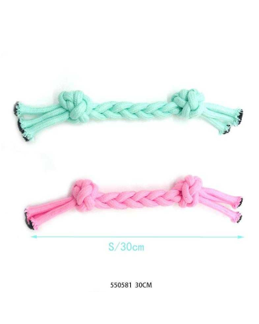 Παιχνίδι σκύλου σχοινί με κόμπους - 30cm - 12pcs