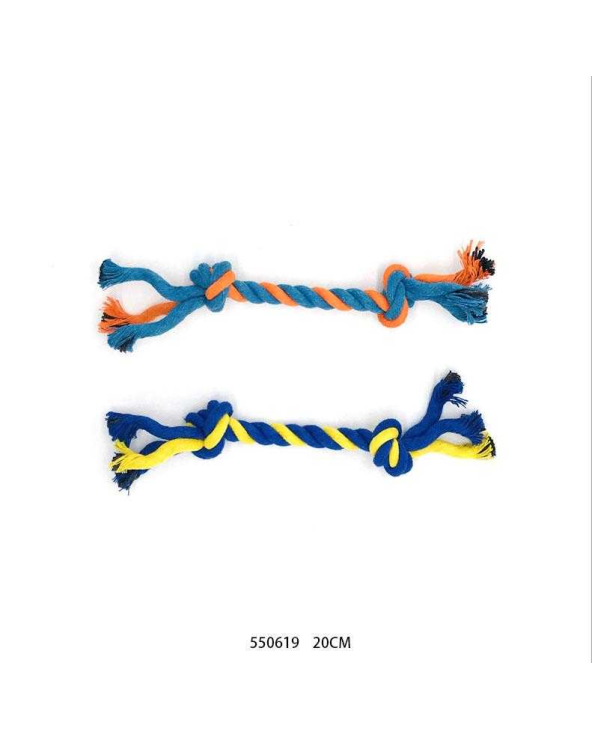 Παιχνίδι σκύλου σχοινί με κόμπους - 20cm - 12pcs