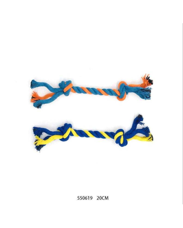 Παιχνίδι σκύλου σχοινί με κόμπους - 20cm - 12pcs