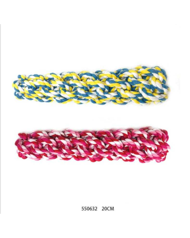 Παιχνίδι σκύλου σχοινί πλεκτό - 20cm - 12pcs