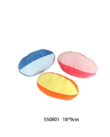 Λούτρινο παιχνίδι σκύλου μπάλα - 18x9cm - 12pcs
