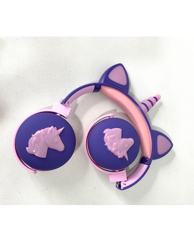 Ασύρματα ακουστικά - Unicorn Headphones - ME17 - 258606 - Purple