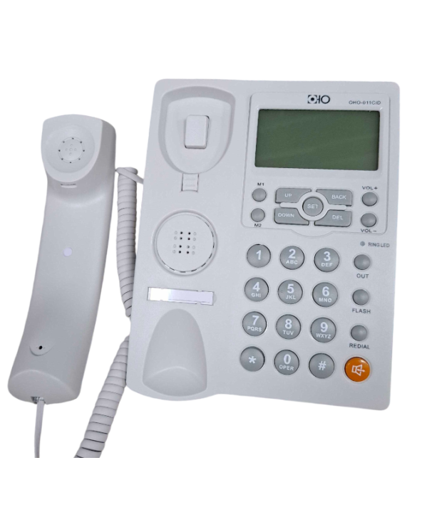 Ενσύρματο σταθερό τηλέφωνο - OHO-011 - 300641 - White