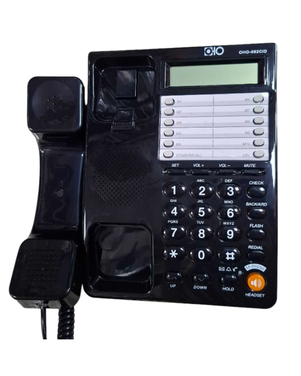 Ενσύρματο σταθερό τηλέφωνο - OHO-092 - 300757 - Black