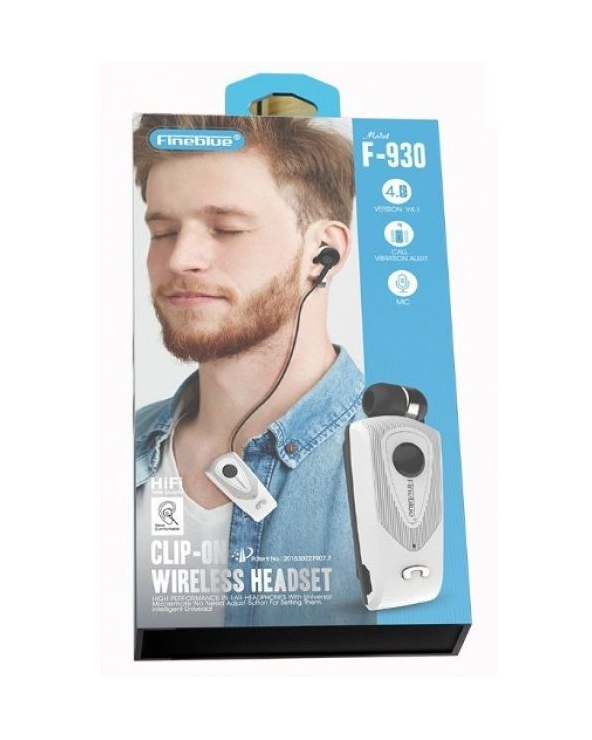 Ασύρματο ακουστικό Bluetooth - F-930 - Fineblue - 701083 - Silver