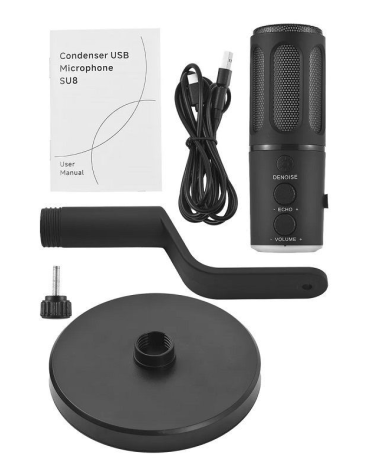 Ενσύρματο μικρόφωνο Gaming/Podcast - USB - LED RGB