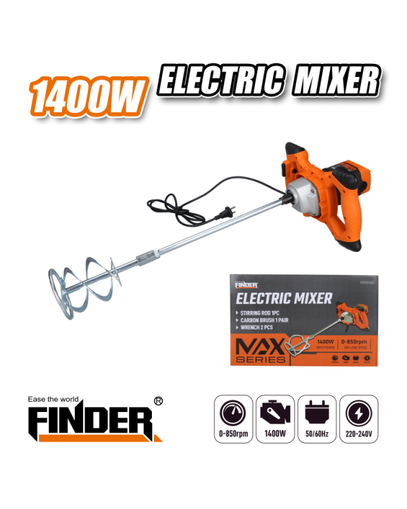 Αναδευτήρας κονιαμάτων Finder - 1400W