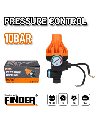 Ηλεκτρικός ελεγκτής πίεσης νερού - 1100W - Finder