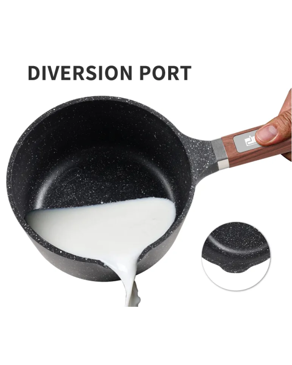 Γαλατιέρα αντικολλητική με καπάκι - 1.45L - CA005-A16-Black - DSP