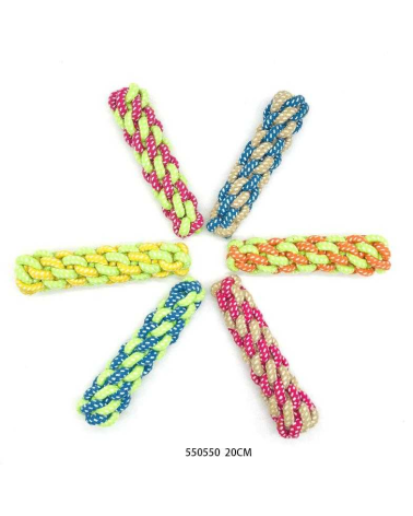 Παιχνίδι σκύλου σχοινί πλεκτό - 36cm - 12pcs