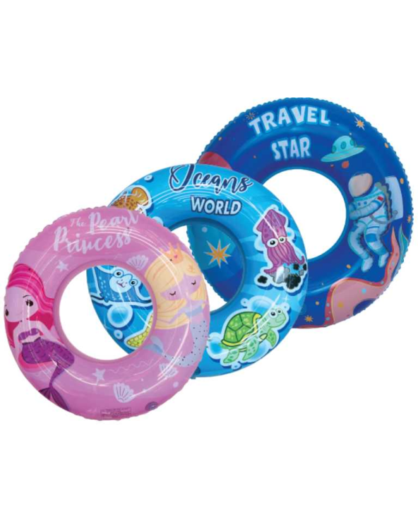 Φουσκωτό σωσίβιο με σχέδια - 90cm