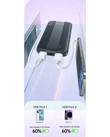 Powerbank - P20K - 10.000mah - AWEI - 009751 - White