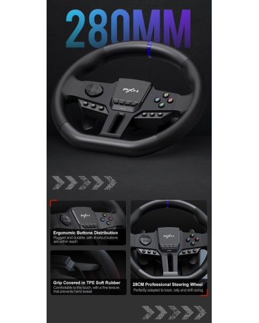 Σετ τιμονιέρα gaming με πετάλια - PXN-V900