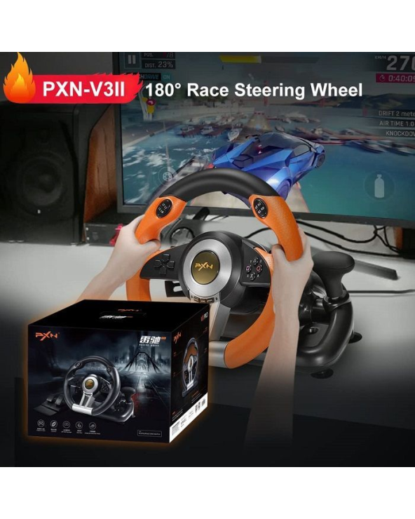 Σετ τιμονιέρα gaming με πετάλια - PXN-V3PRO