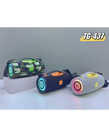 Ασύρματο ηχείο Bluetooth - TG-437 - LED RGB - 813553 - Army Green