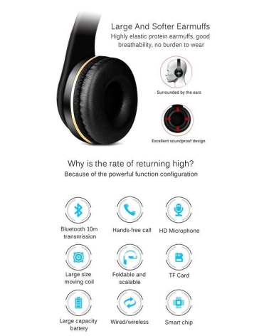 Ασύρματα ακουστικά - Headphones - Τ5 - 540054 - White