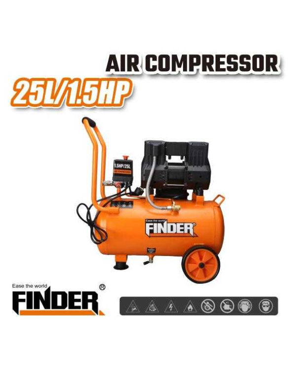 Αεροσυμπιεστής 25L/1.5HP - Finder
