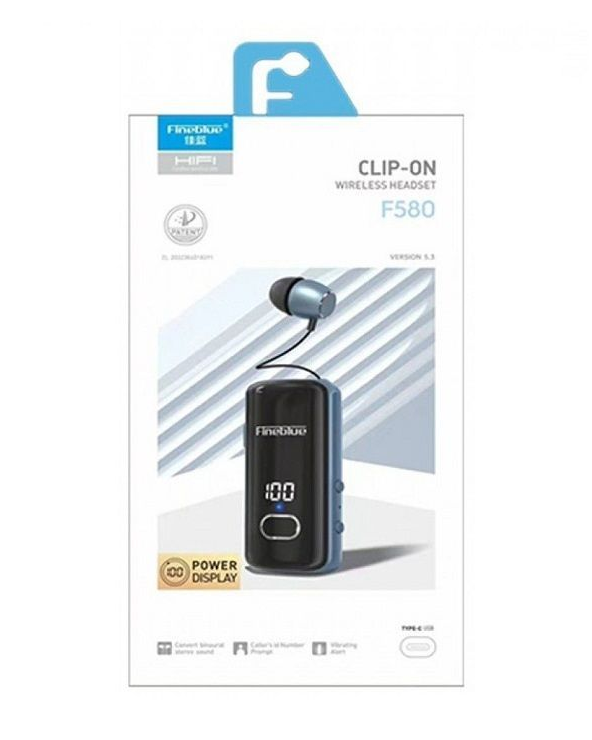 Ασύρματο ακουστικό Bluetooth - F580 - Fineblue - 700079 - Gold