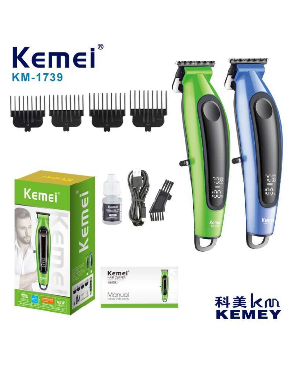 Κουρευτική μηχανή - KM-1739 - Kemei - Green