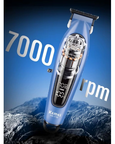 Κουρευτική μηχανή - KM-1739 - Kemei - Blue