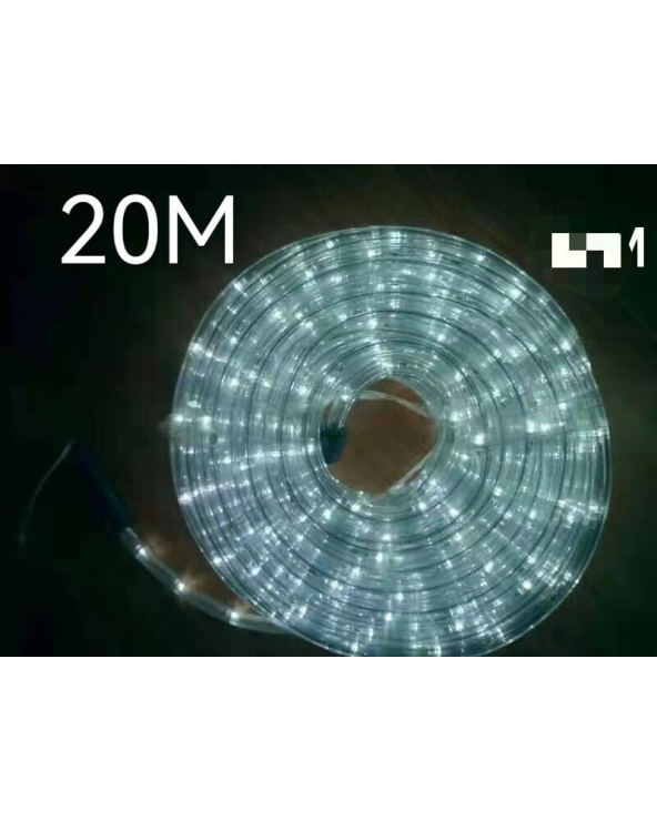 Χριστουγεννιάτικος φωτοσωλήνας LED - 20m - Cool White