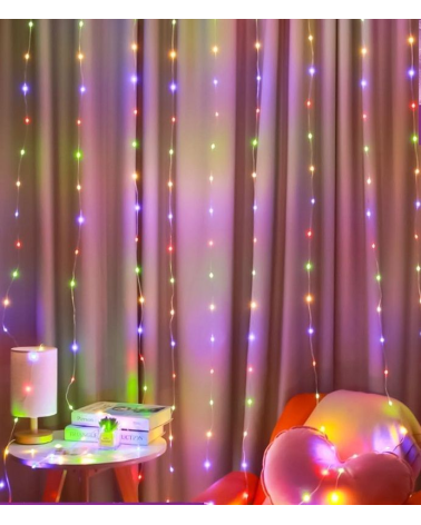 Χριστουγεννιάτικα φώτα LED - Κουρτίνα - 10/300LED - 272330 - RGB
