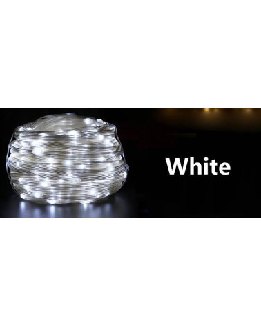 Χριστουγεννιάτικα φώτα LED με επένδυση - 10m/100LED - Cool White