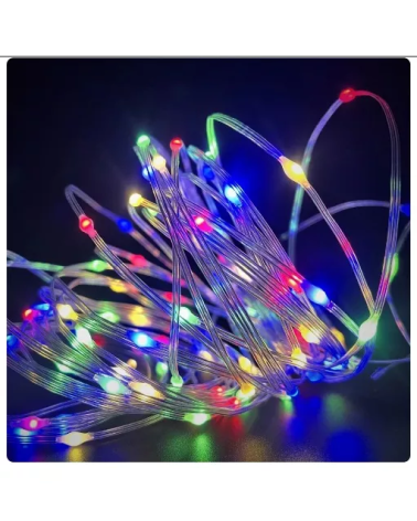 Χριστουγεννιάτικα φώτα LED με επένδυση - 50m/400LED - RGB