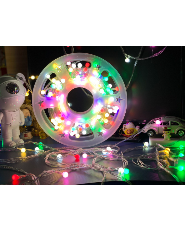 Χριστουγεννιάτικα φωτάκια LED αδιάβροχα - 25m - RGB