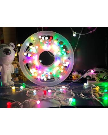 Χριστουγεννιάτικα φωτάκια LED αδιάβροχα - 50m - RGB