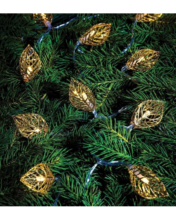 Χριστουγεννιάτικα φωτάκια LED μπαταρίας - Leaves - 3m/20LED