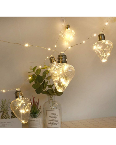 Χριστουγεννιάτικα φώτα LED - Καρδιά - 272386 - Warm White