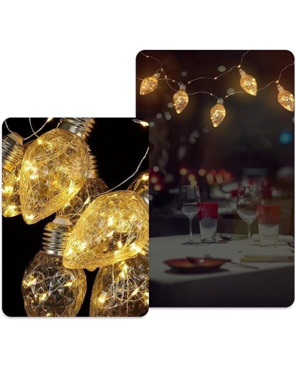Χριστουγεννιάτικα φώτα LED - Candle - 10/6cm - 272388 - Warm White