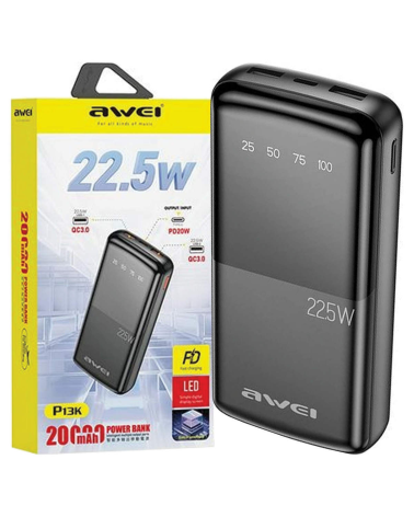 Powerbank - P13K - 20.000mah - 22.5W - AWEI