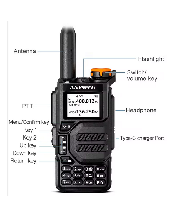 Φορητός πομποδέκτης UHF/VHF - UVK5 - Quansheng