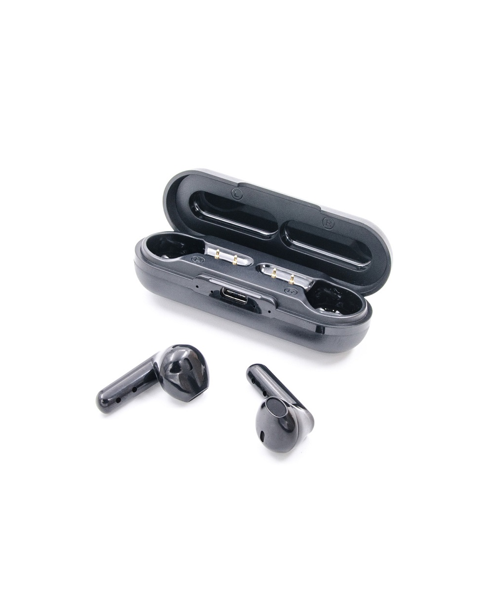 Ασύρματα ακουστικά με θήκη φόρτισης - PRO X - 352451 - Black