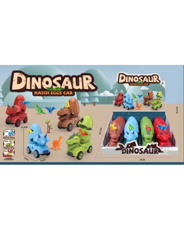 Όχημα αυγό δεινοσαύρου με αξεσουάρ - 6806