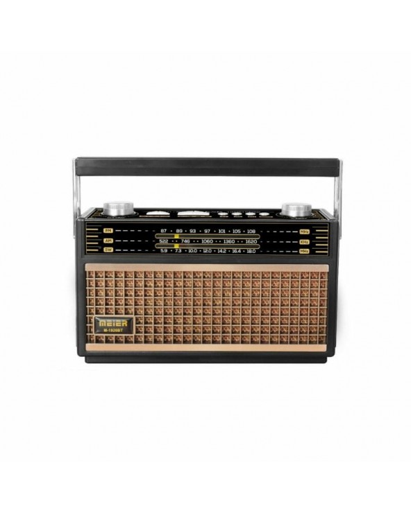 Επαναφορτιζόμενο ραδιόφωνο Retro - M1926BT - Meier - 416266 - Black/Gold