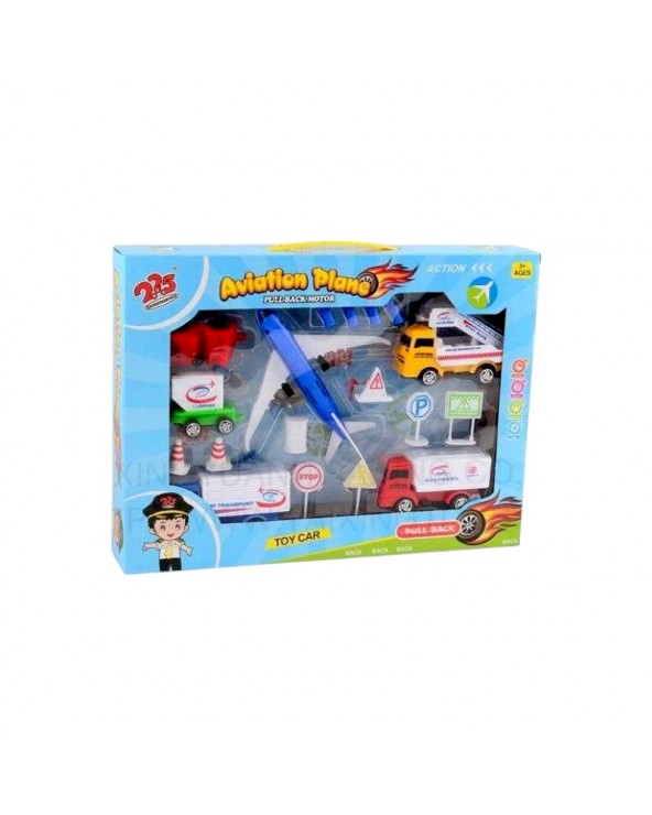 Σετ αεροδρόμιο με οχήματα &amp;amp; αξεσουάρ - 225-7731