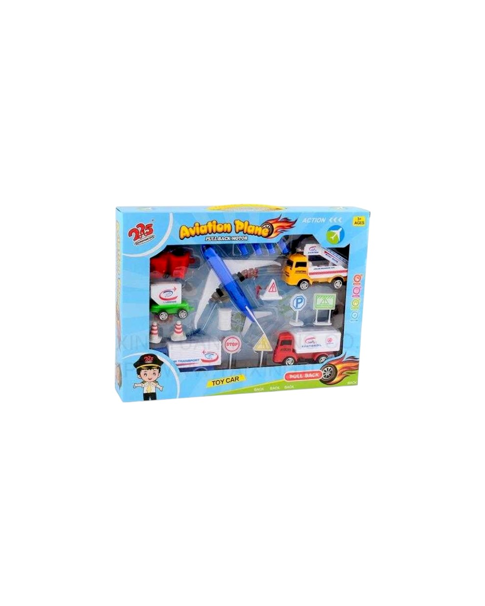 Σετ αεροδρόμιο με οχήματα &amp;amp; αξεσουάρ - 225-7731
