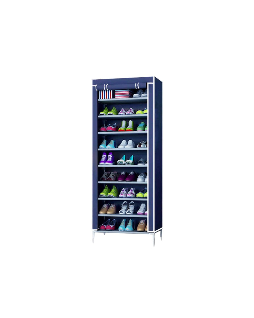 Υφασμάτινη ντουλάπα 9 ραφιών - XG10-9 - 521735 - Blue