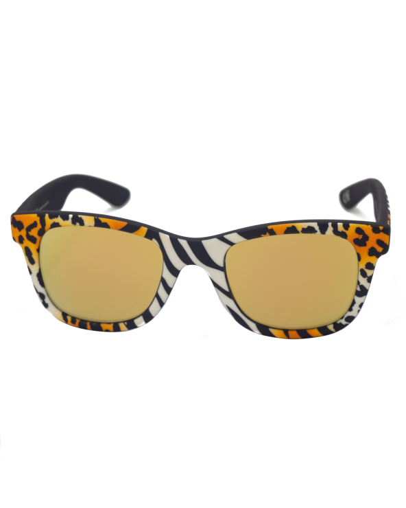 SUNGLASSES ITALIA INDEPENDENT UNISEX 0090-ZEB-001 (Lens/Bridge/Temple) 50/14/120 mm)